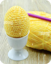 photo d'un oeuf en crochet